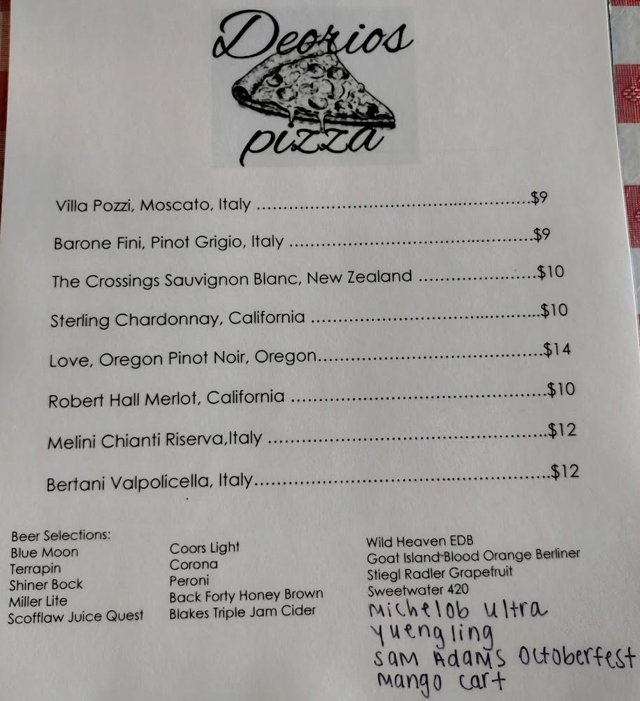 Deorio's Pizza Menu image 4